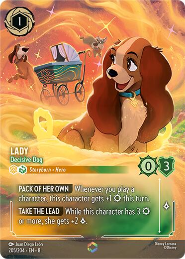 Lady - Decisive Dog (Enchanted) (205/204) [Reign of Jafar] | Odin's Place
