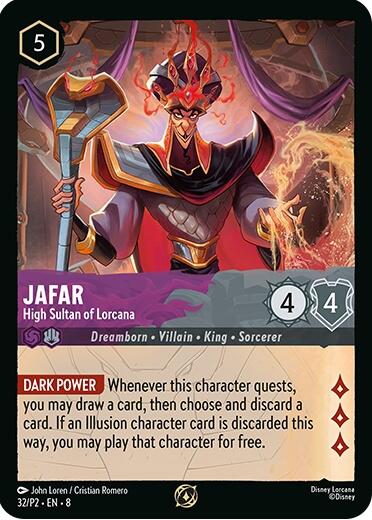 Jafar - High Sultan of Lorcana (Store Champion Participant) (32/P2) [Promo Cards] | Odin's Place