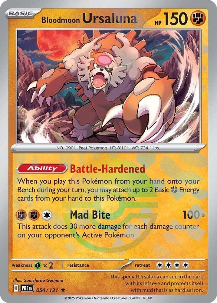 Bloodmoon Ursaluna (054/131) (Poke Ball Pattern) [Scarlet & Violet: Prismatic Evolutions] | Odin's Place