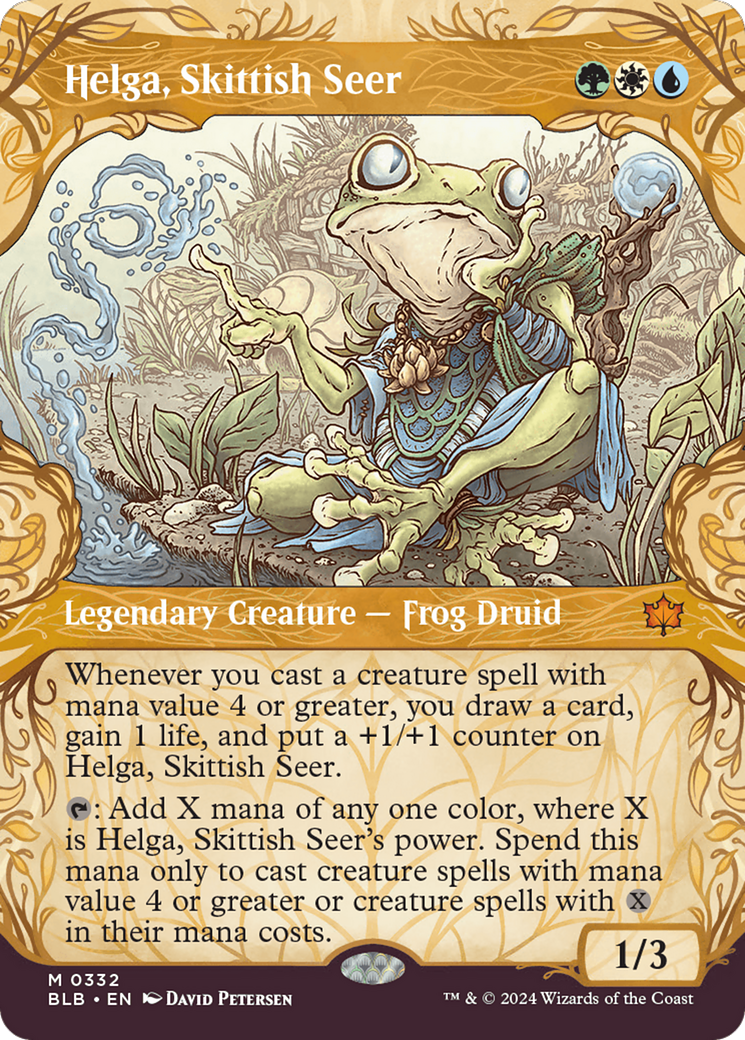 Helga, Skittish Seer (Showcase) [Bloomburrow] | Odin's Place