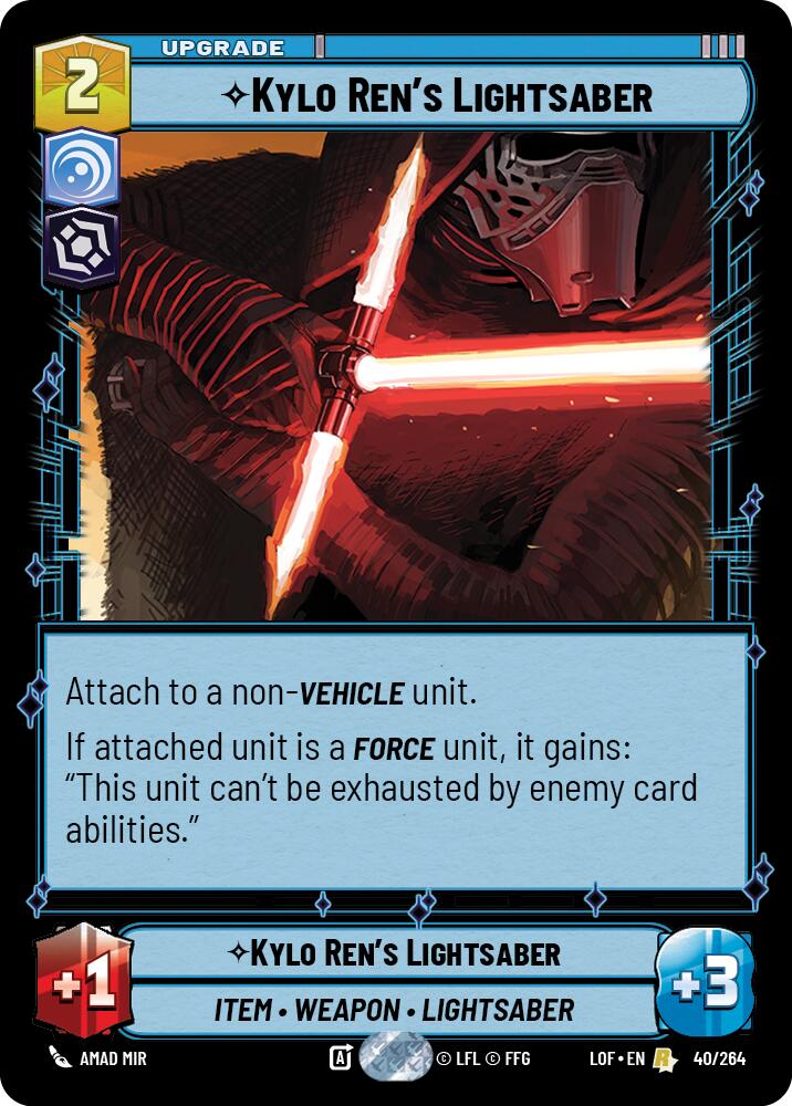 Kylo Ren's Lightsaber (40/264) (40/264) [Legends of the Force] | Odin's Place