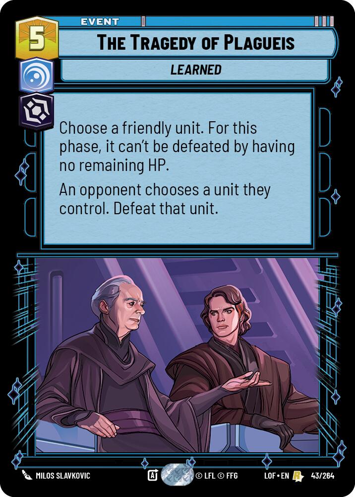 The Tragedy of Plagueis (43/264) (43/264) [Legends of the Force] | Odin's Place