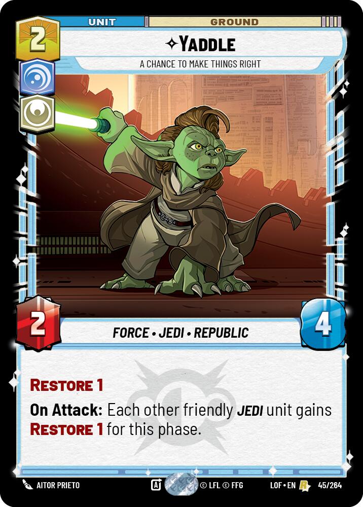 Yaddle - A Chance To Make Things Right (45/264) (45/264) [Legends of the Force] | Odin's Place