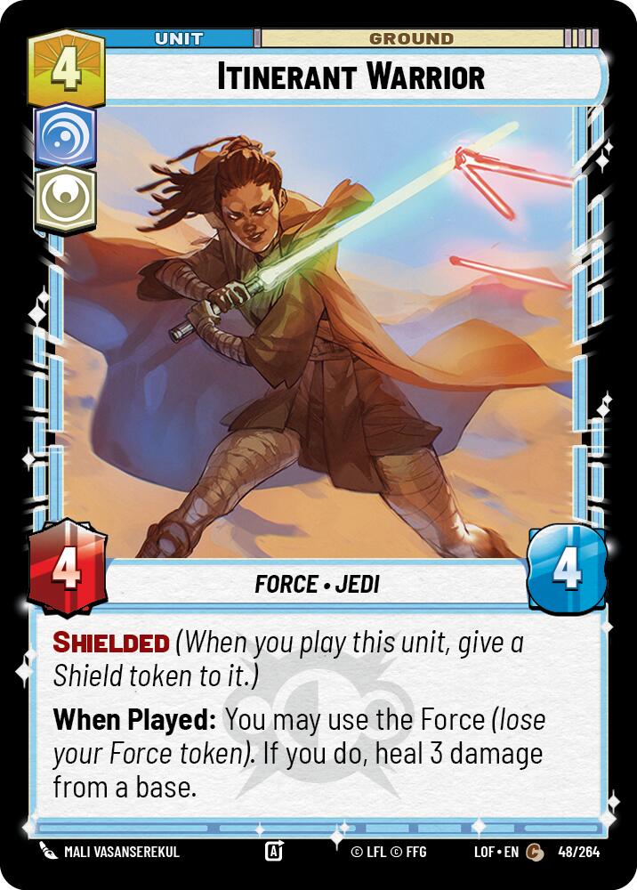 Itinerant Warrior (48/264) (48/264) [Legends of the Force] | Odin's Place