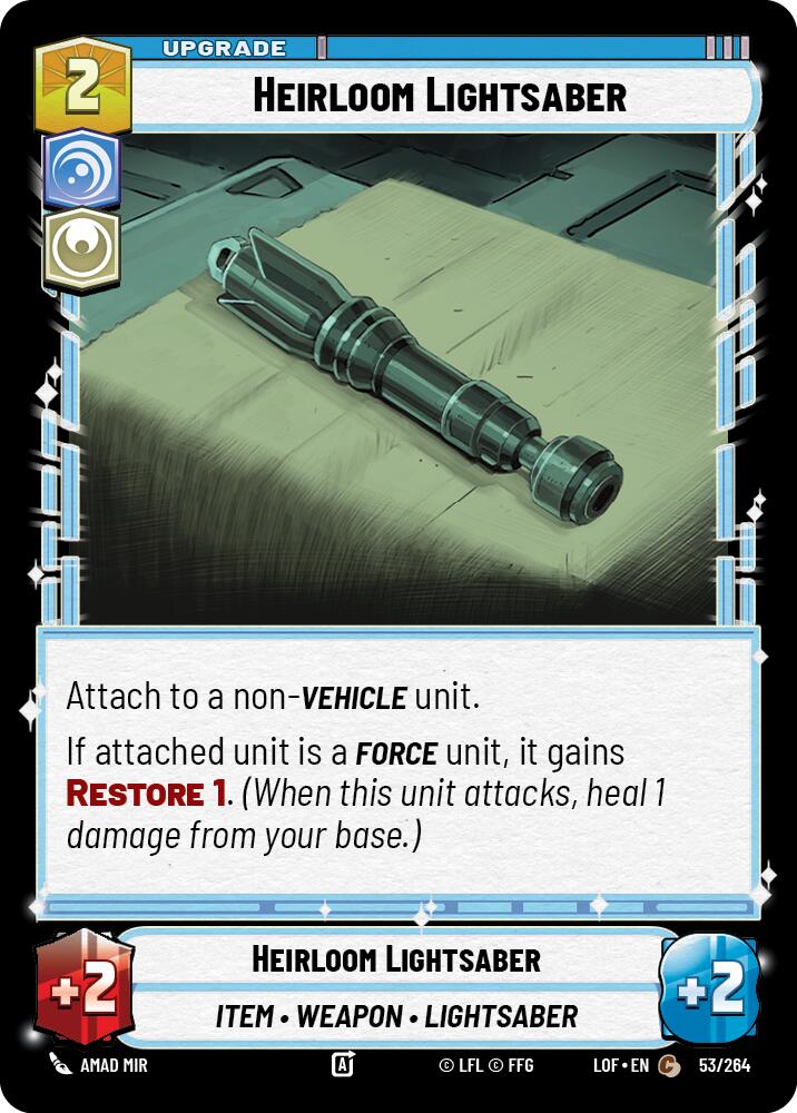 Heirloom Lightsaber (53/264) (53/264) [Legends of the Force] | Odin's Place