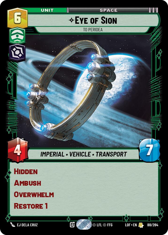 Eye of Sion - To Peridea (88/264) (88/264) [Legends of the Force] | Odin's Place