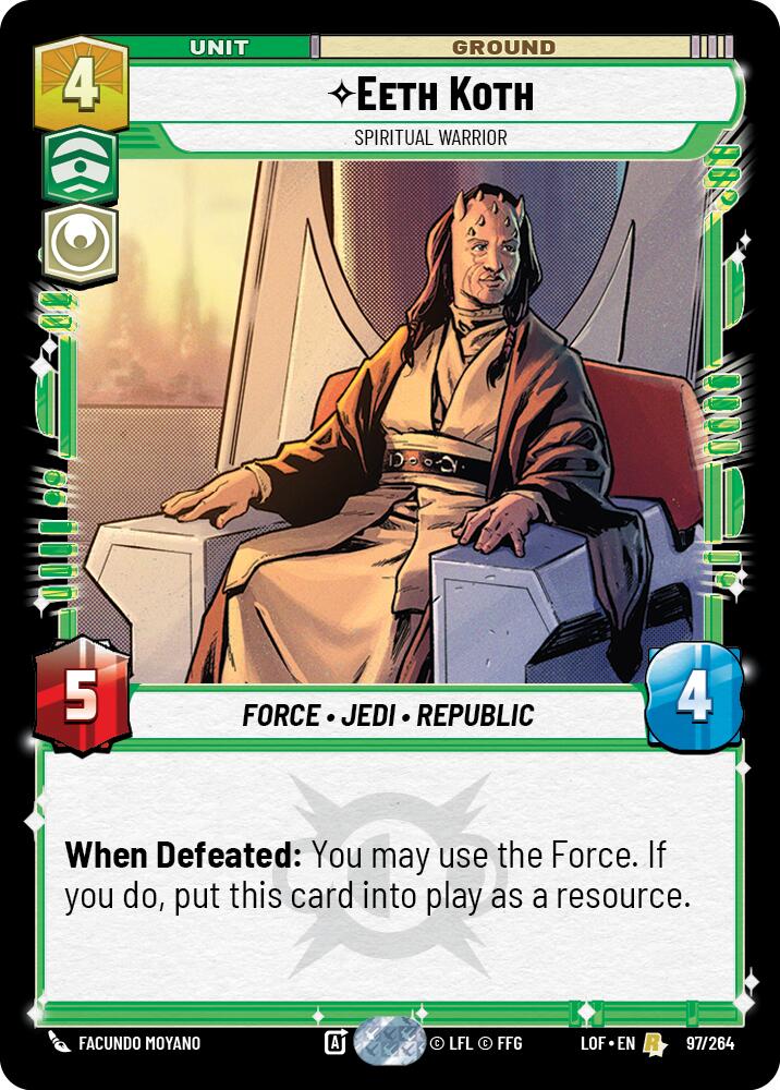 Eeth Koth - Spiritual Warrior (97/264) (97/264) [Legends of the Force] | Odin's Place