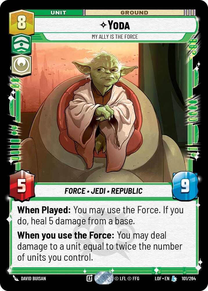 Yoda - My Ally is the Force (101/264) (101/264) [Legends of the Force] | Odin's Place