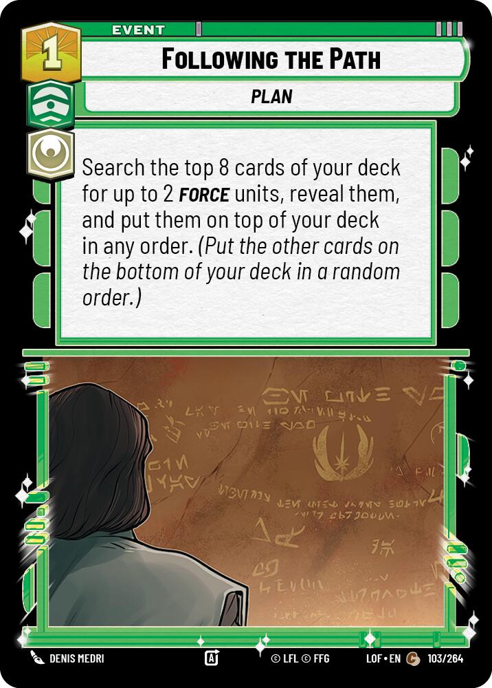 Following the Path (103/264) (103/264) [Legends of the Force] | Odin's Place