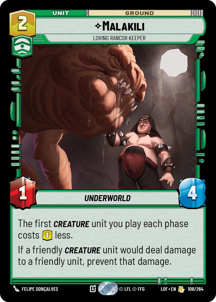 Malakili - Loving Rancor Keeper (108/264) (108/264) [Legends of the Force] | Odin's Place
