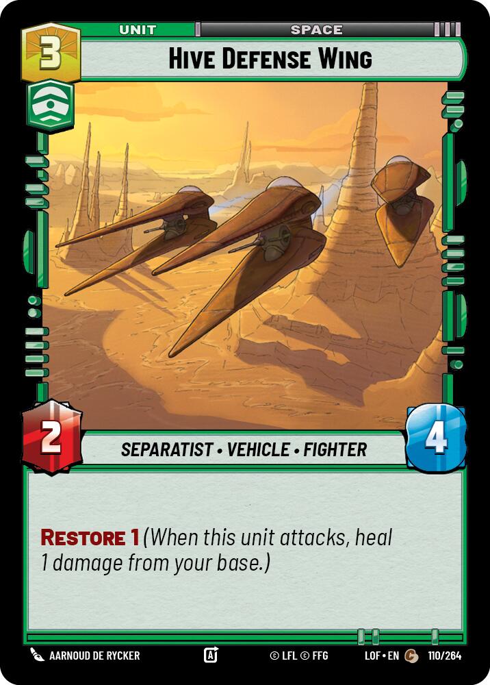 Hive Defense Wing (110/264) (110/264) [Legends of the Force] | Odin's Place