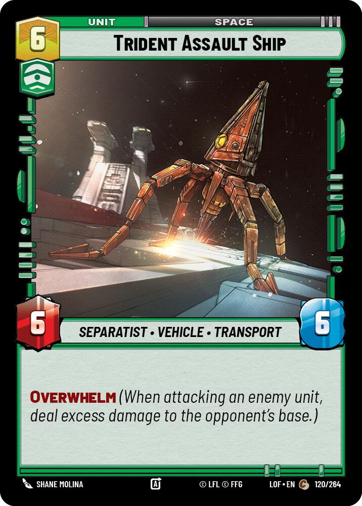 Trident Assault Ship (120/264) (120/264) [Legends of the Force] | Odin's Place