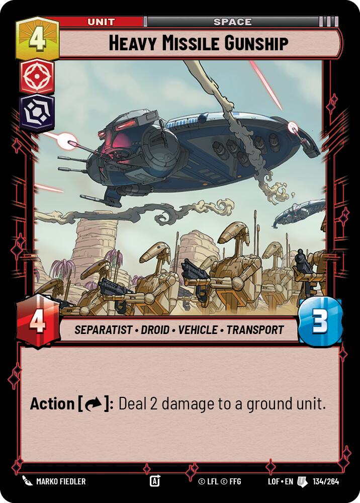 Heavy Missile Gunship (134/264) (134/264) [Legends of the Force] | Odin's Place