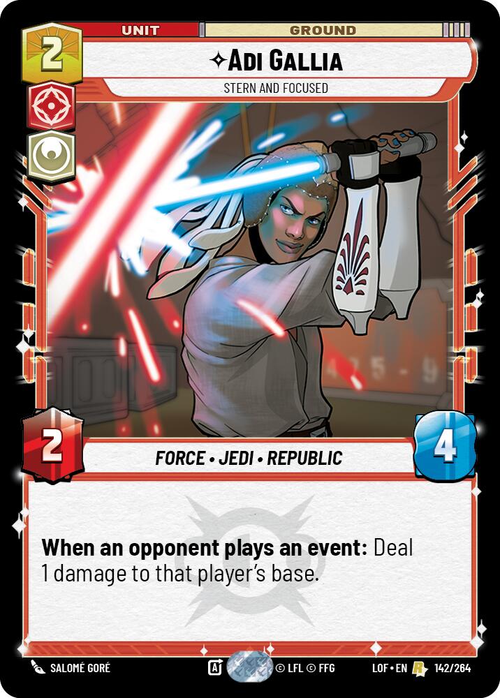 Adi Gallia - Stern and Focused (142/264) (142/264) [Legends of the Force] | Odin's Place