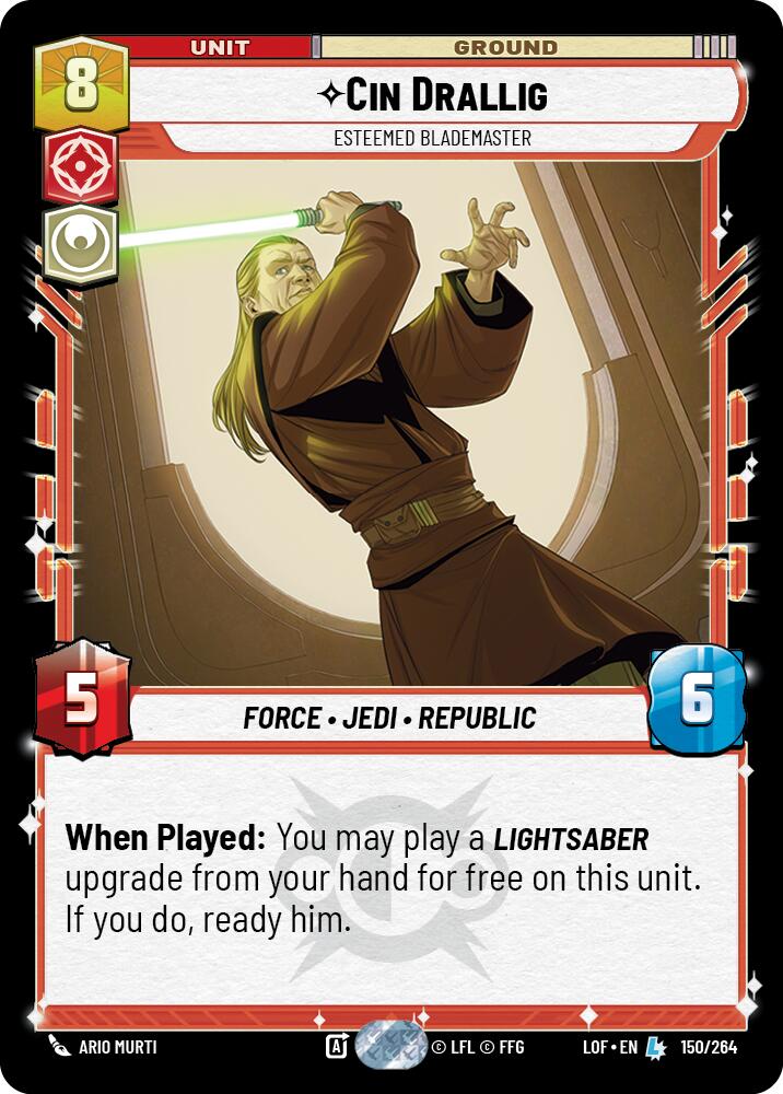 Cin Drallig - Esteemed Blademaster (150/264) (150/264) [Legends of the Force] | Odin's Place