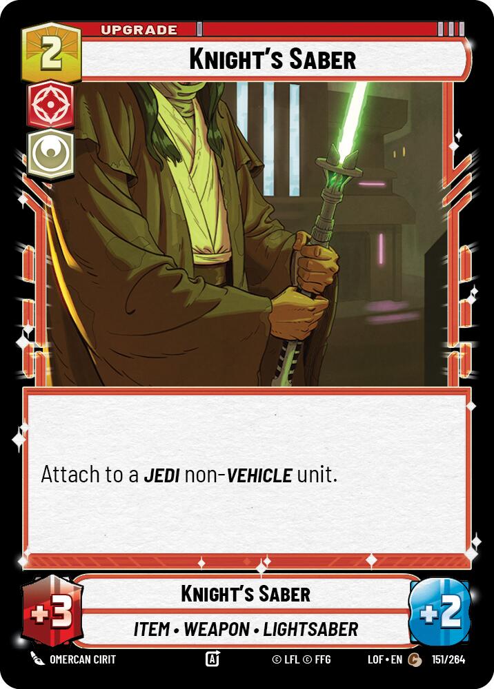Knight's Saber (151/264) (151/264) [Legends of the Force] | Odin's Place