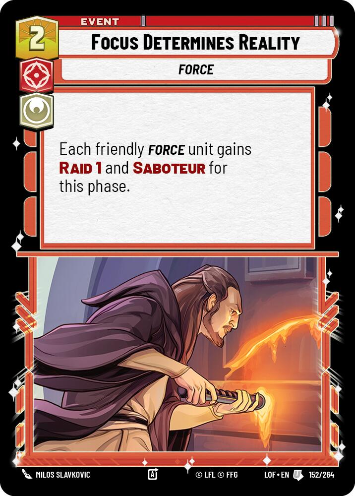 Focus Determines Reality (152/264) (152/264) [Legends of the Force] | Odin's Place
