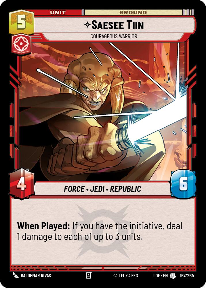 Saesee Tiin - Courageous Warrior (167/264) (167/264) [Legends of the Force] | Odin's Place