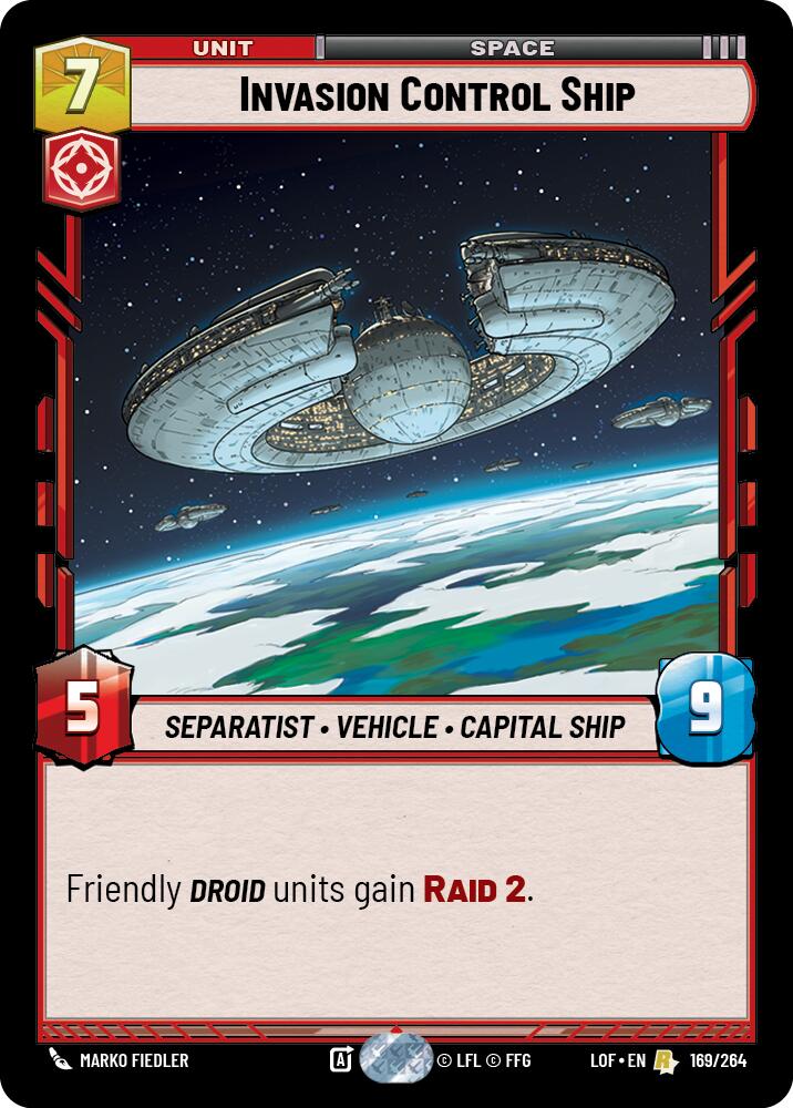 Invasion Control Ship (169/264) (169/264) [Legends of the Force] | Odin's Place