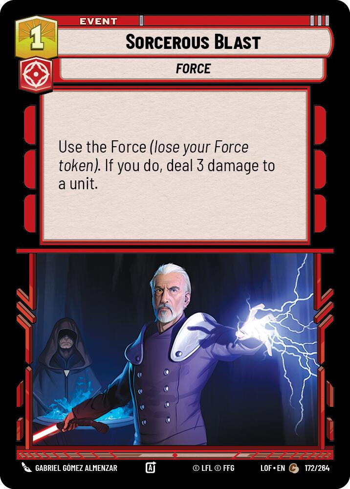 Sorcerous Blast (172/264) (172/264) [Legends of the Force] | Odin's Place