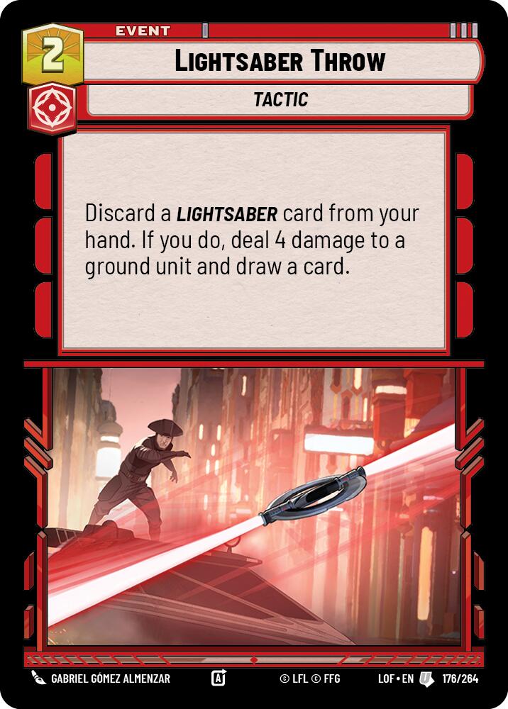 Lightsaber Throw (176/264) (176/264) [Legends of the Force] | Odin's Place