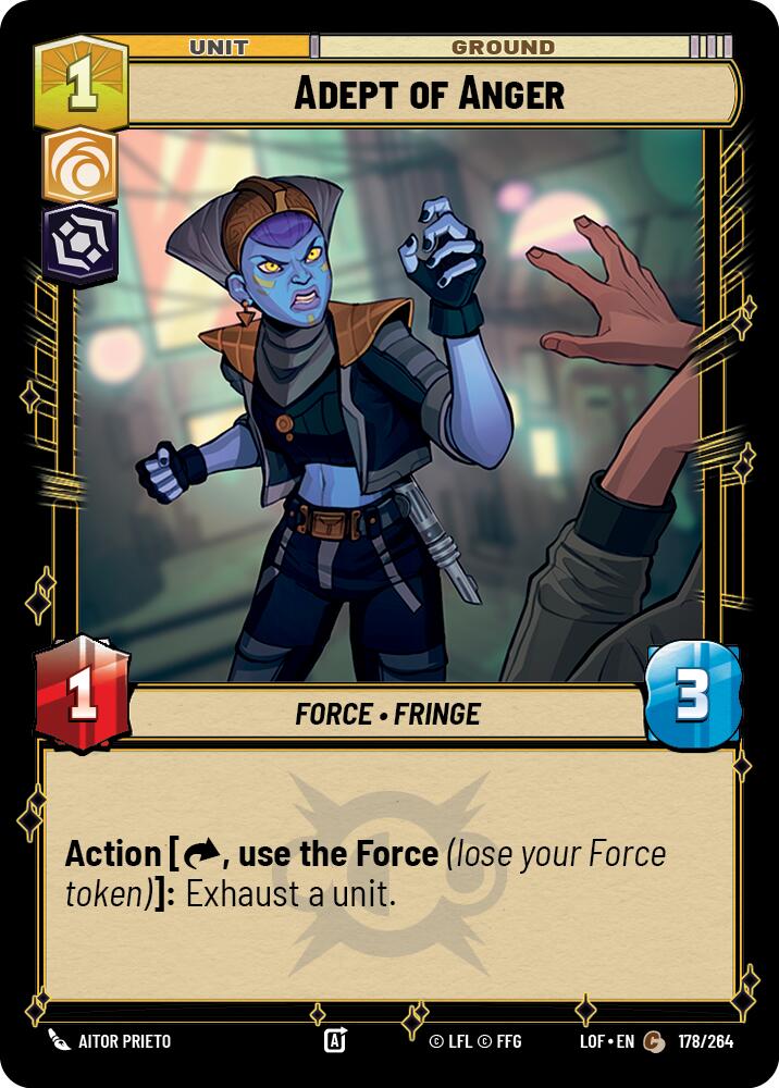 Adept of Anger (178/264) (178/264) [Legends of the Force] | Odin's Place