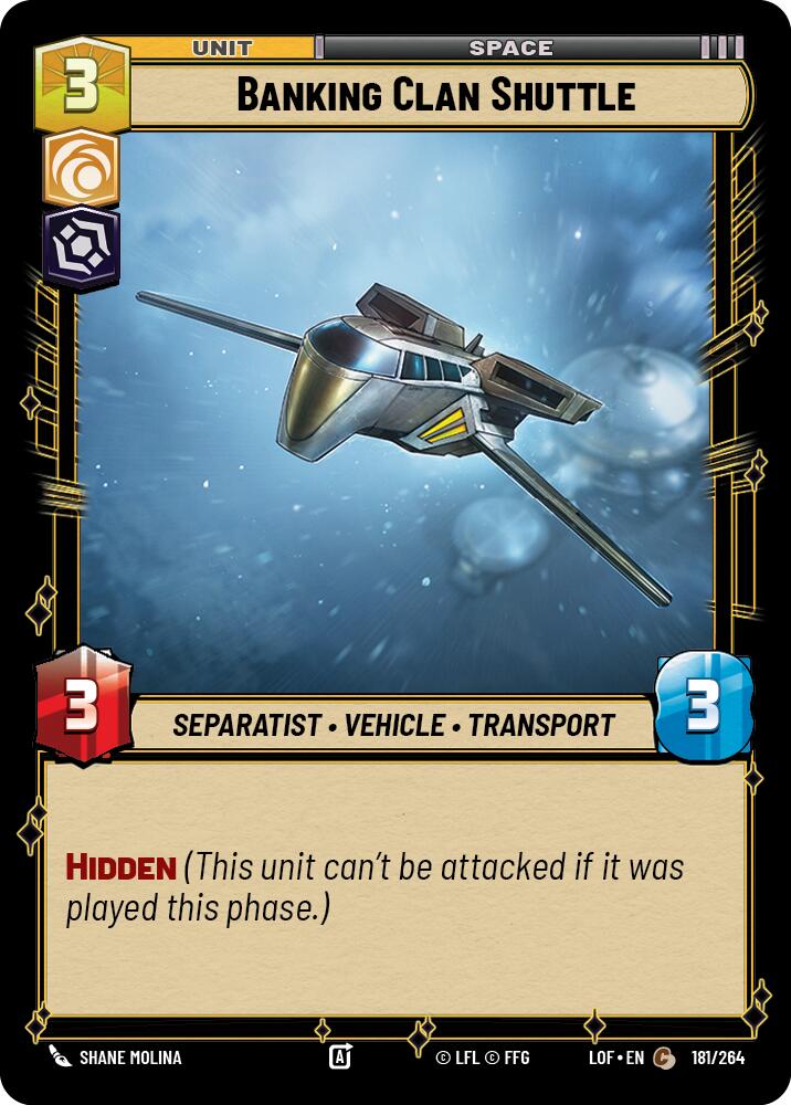 Banking Clan Shuttle (181/264) (181/264) [Legends of the Force] | Odin's Place