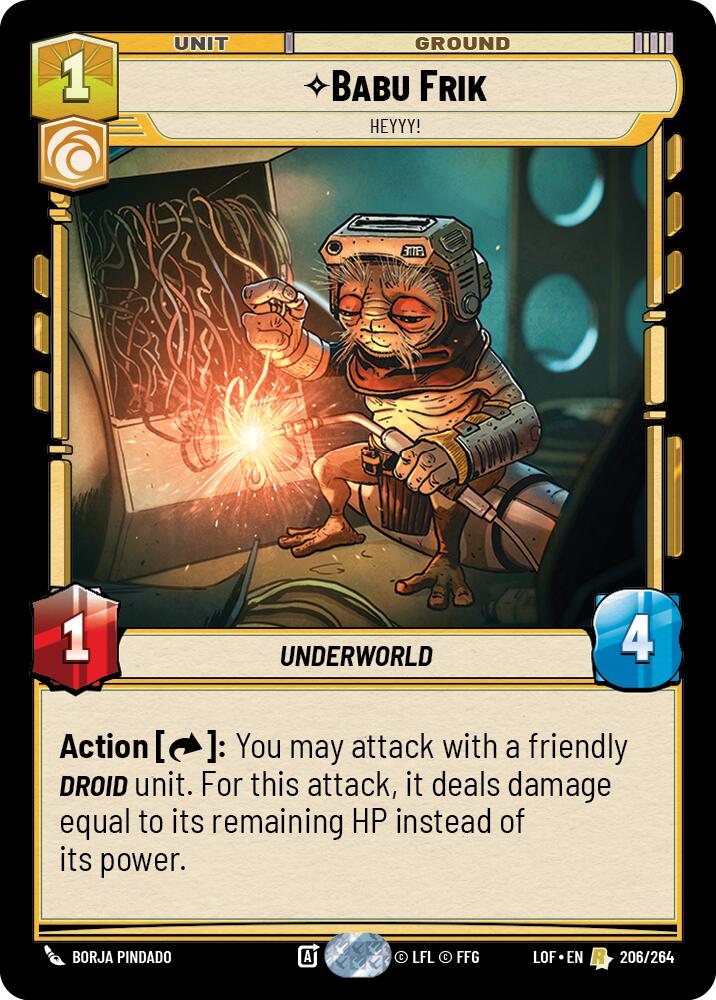 Babu Frik - Heyyy! (206/264) (206/264) [Legends of the Force] | Odin's Place
