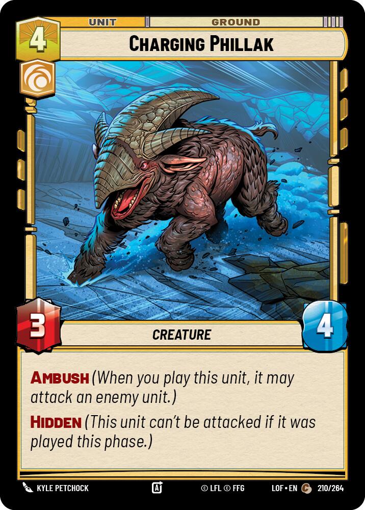 Charging Phillak (210/264) (210/264) [Legends of the Force] | Odin's Place