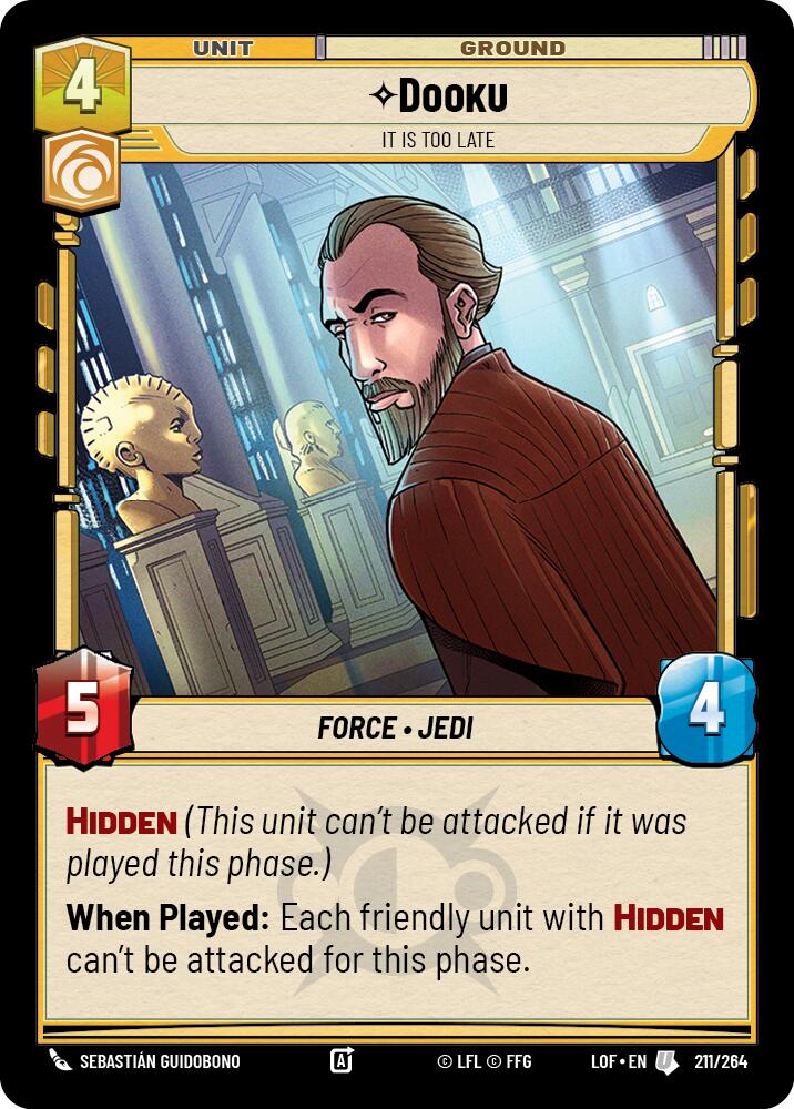 Dooku - It Is Too Late (211/264) (211/264) [Legends of the Force] | Odin's Place