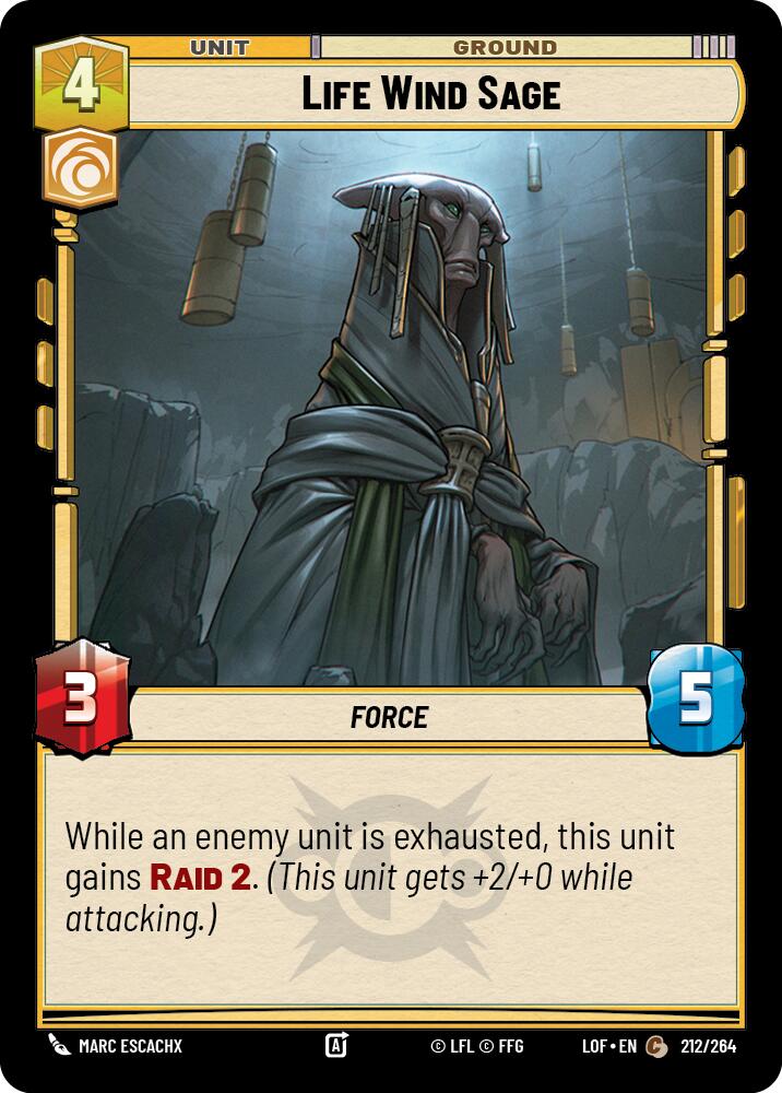 Life Wind Sage (212/264) (212/264) [Legends of the Force] | Odin's Place