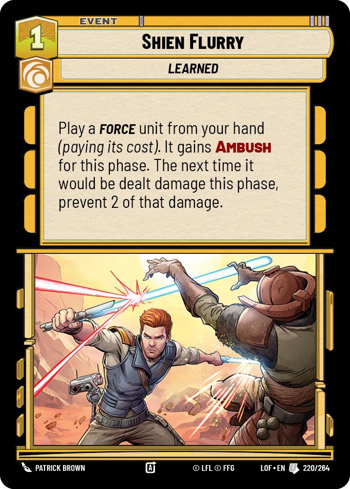 Shien Flurry (220/264) (220/264) [Legends of the Force] | Odin's Place