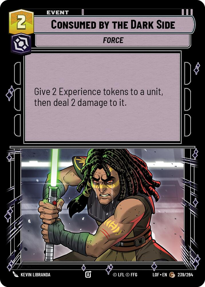 Consumed by the Dark Side (239/264) (239/264) [Legends of the Force] | Odin's Place