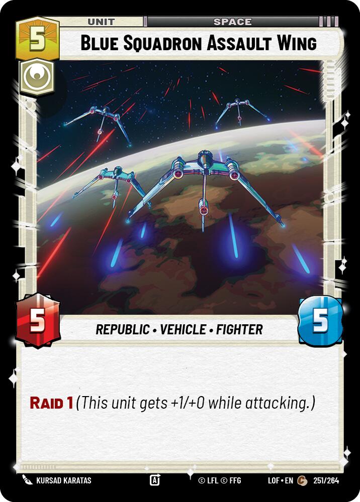 Blue Squadron Assault Wing (251/264) (251/264) [Legends of the Force] | Odin's Place