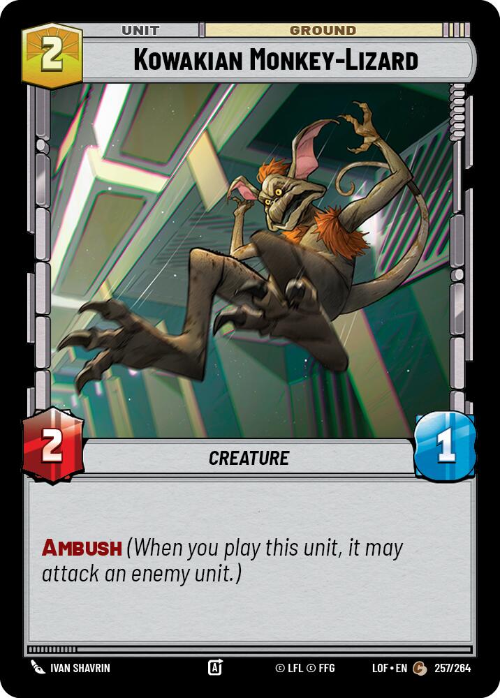 Kowakian Monkey-Lizard (257/264) (257/264) [Legends of the Force] | Odin's Place