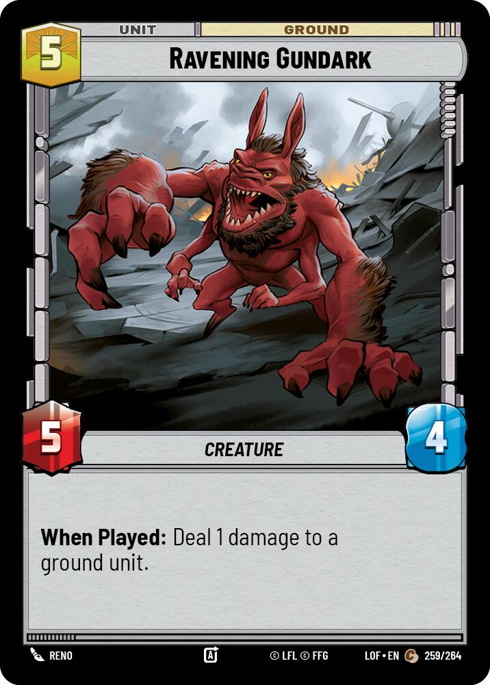 Ravening Gundark (259/264) (259/264) [Legends of the Force] | Odin's Place