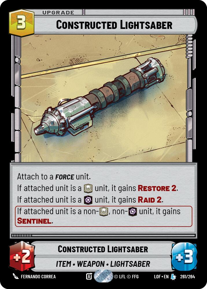 Constructed Lightsaber (261/264) (261/264) [Legends of the Force] | Odin's Place