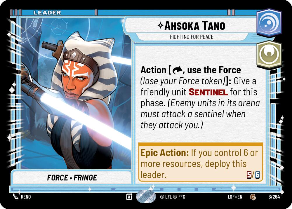 Ahsoka Tano - Fighting For Peace (003/264) (003/264) [Legends of the Force] | Odin's Place