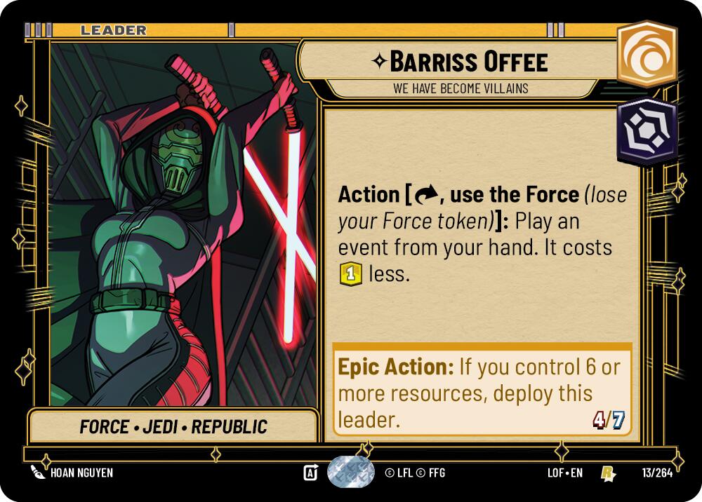 Barriss Offee - We Have Become Villains (013/264) (013/264) [Legends of the Force] | Odin's Place