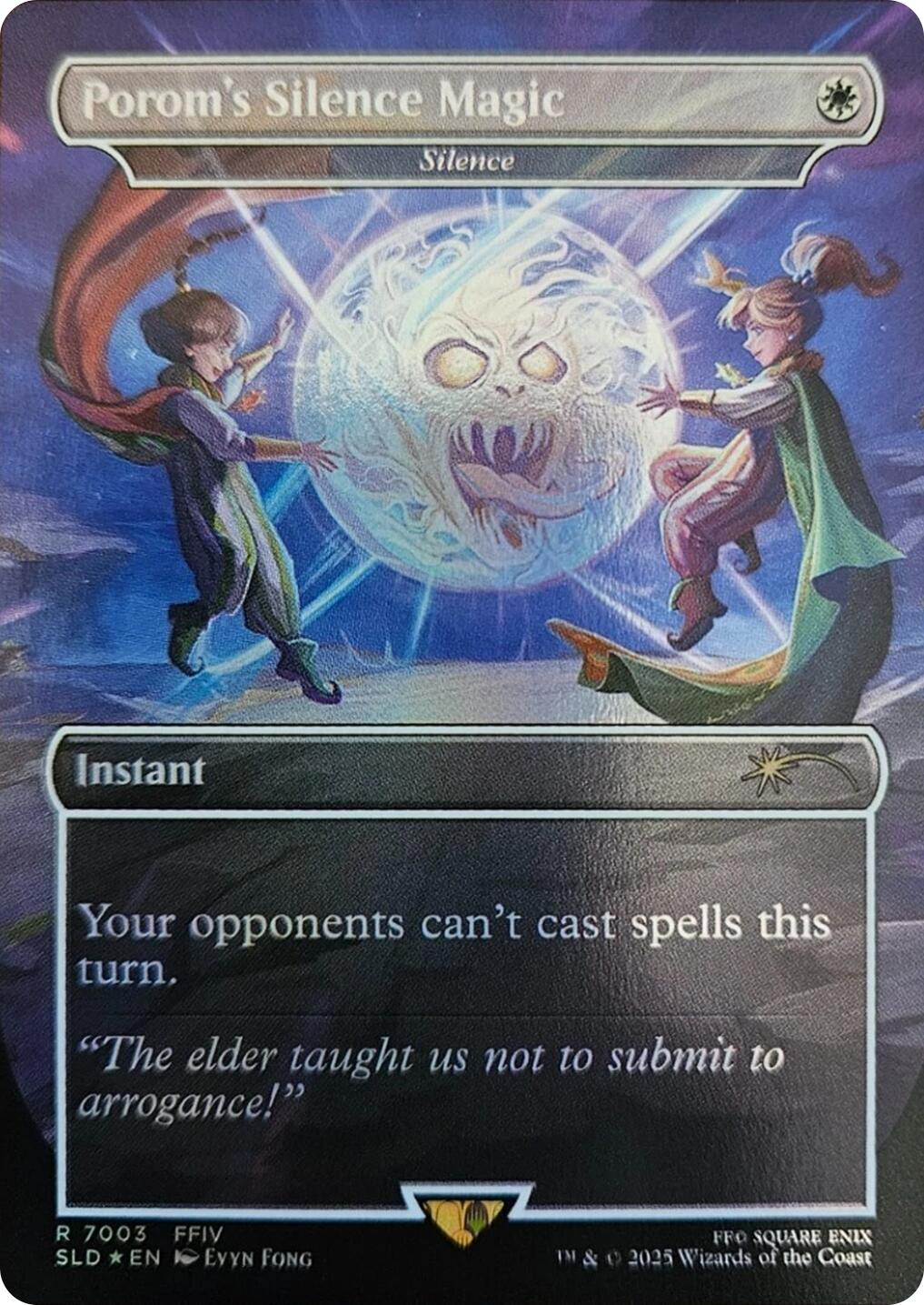 Porom's Silence Magic - Silence (Rainbow Foil) [Secret Lair Drop Series] | Odin's Place