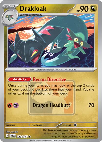 Drakloak (129/167) [League & Championship Cards] | Odin's Place