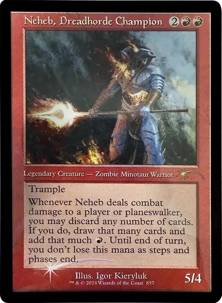 Neheb, Dreadhorde Champion (Retro Frame) [Secret Lair Drop Series] | Odin's Place