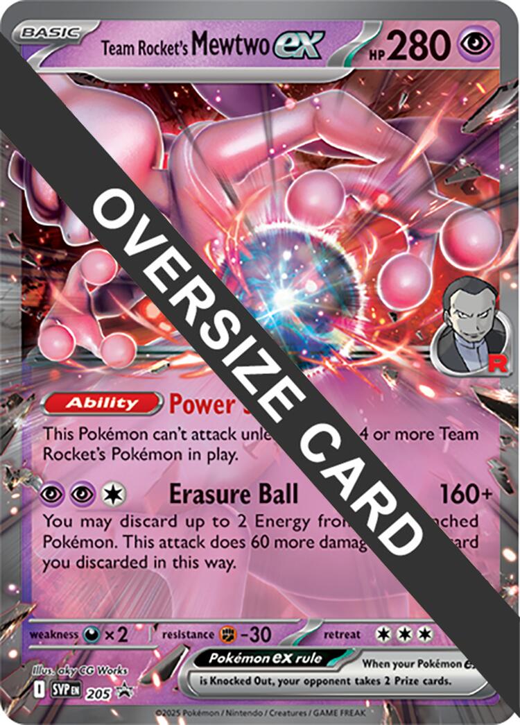 Team Rocket's Mewtwo ex (205) (Jumbo Card) [Scarlet & Violet: Black Star Promos] | Odin's Place