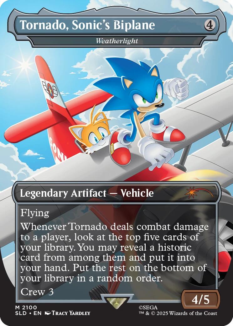 Tornado, Sonic's Biplane - Weatherlight [Secret Lair Drop Series] | Odin's Place