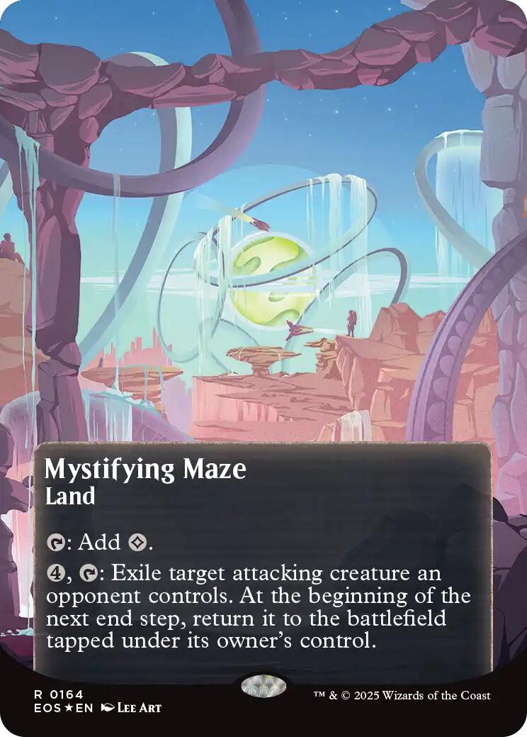 Mystifying Maze (0164) (Borderless) (Galaxy Foil) [Edge of Eternities: Stellar Sights] | Odin's Place