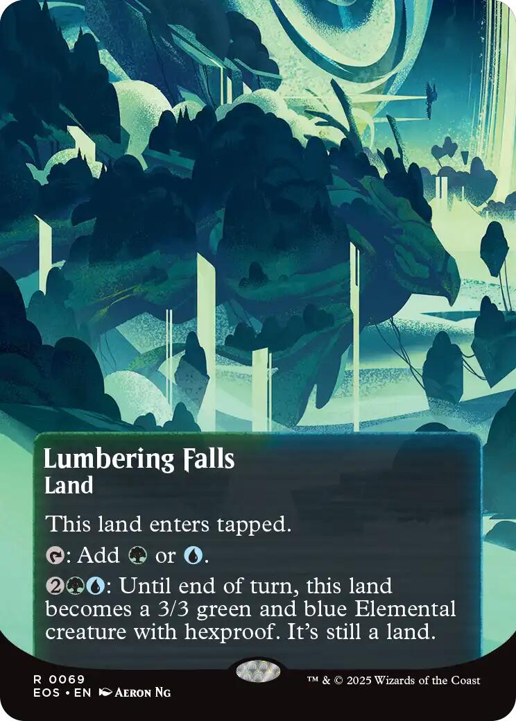 Lumbering Falls (0069) (Borderless) [Edge of Eternities: Stellar Sights] | Odin's Place