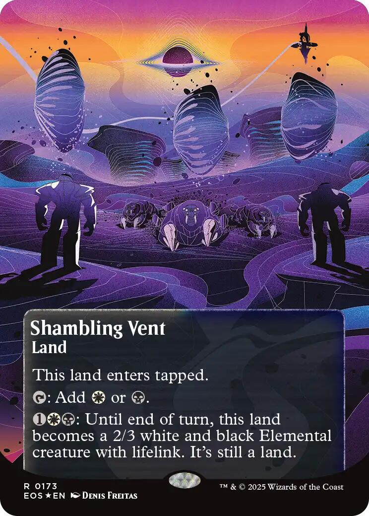 Shambling Vent (0173) (Borderless) (Galaxy Foil) [Edge of Eternities: Stellar Sights] | Odin's Place
