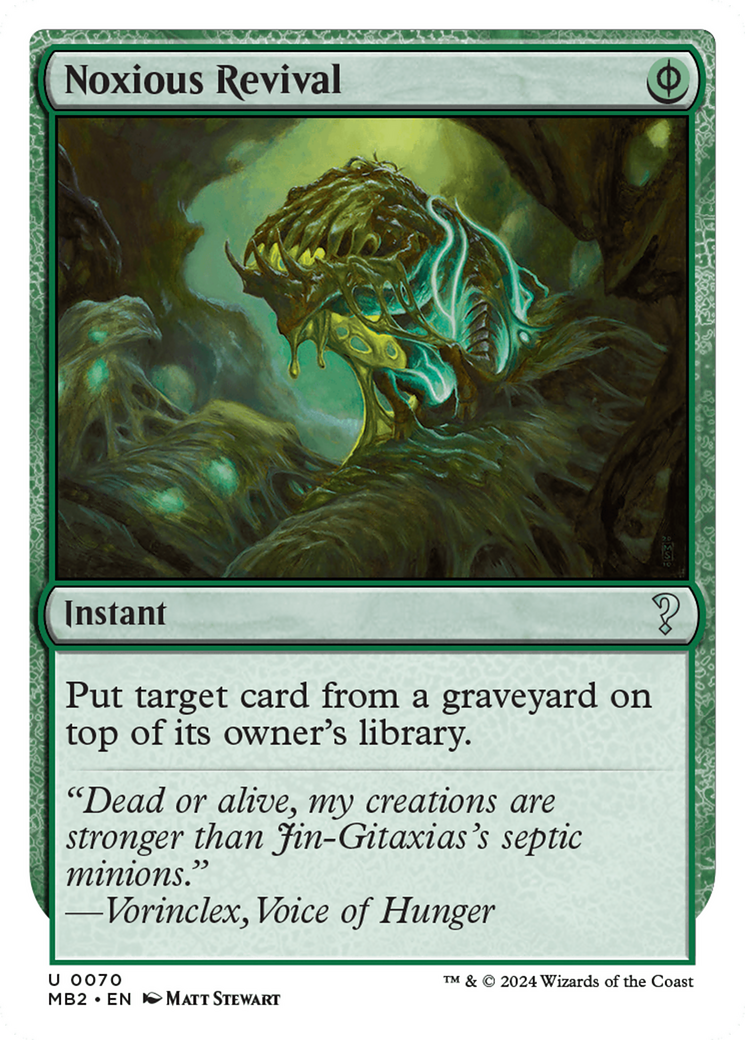 Noxious Revival (White Border) [Mystery Booster 2] | Odin's Place