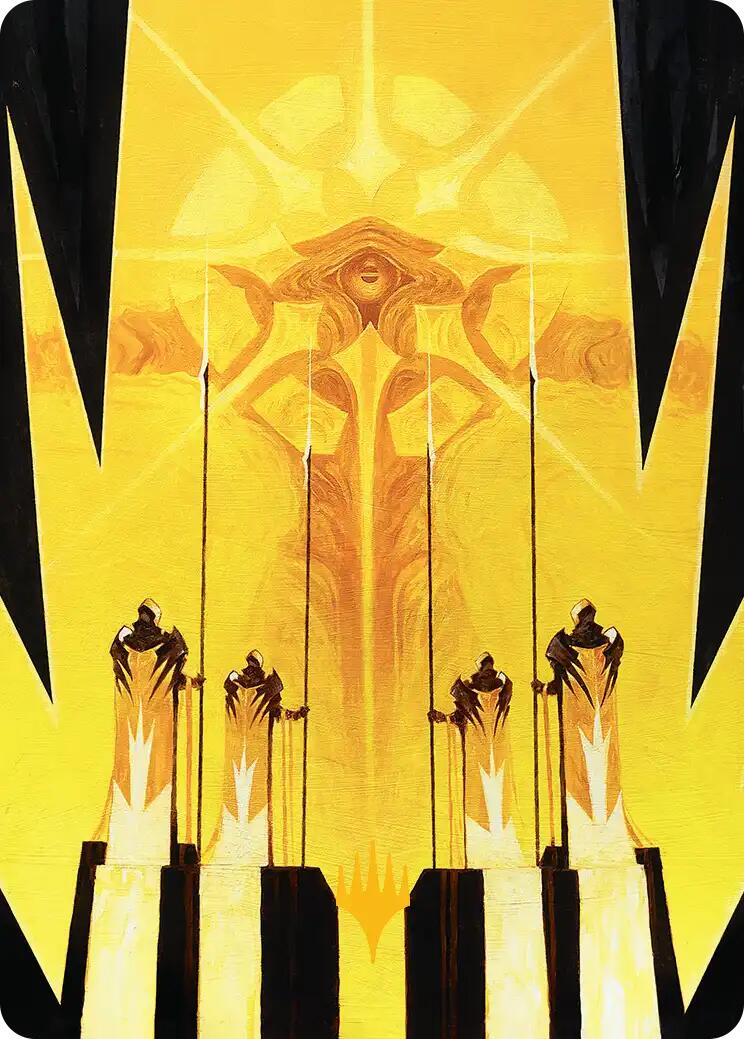 Hardlight Containment Art Card (Gold-Stamped Planeswalker Symbol) [Edge of Eternities Art Series] | Odin's Place