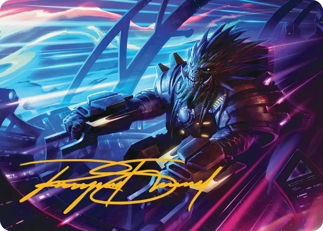 Tannuk, Steadfast Second Art Card (Gold-Stamped Signature) [Edge of Eternities Art Series] | Odin's Place